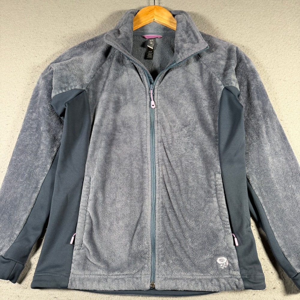 Mountain‎ Hardwear Monkey Woman Fleece Jacket Gray Full Zip OL6789 Womens Small